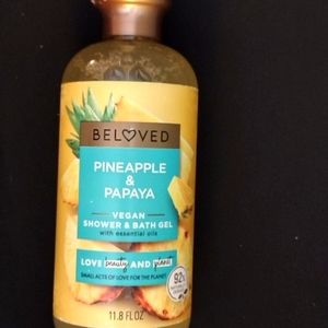Beloved papaya and pineapple body wash